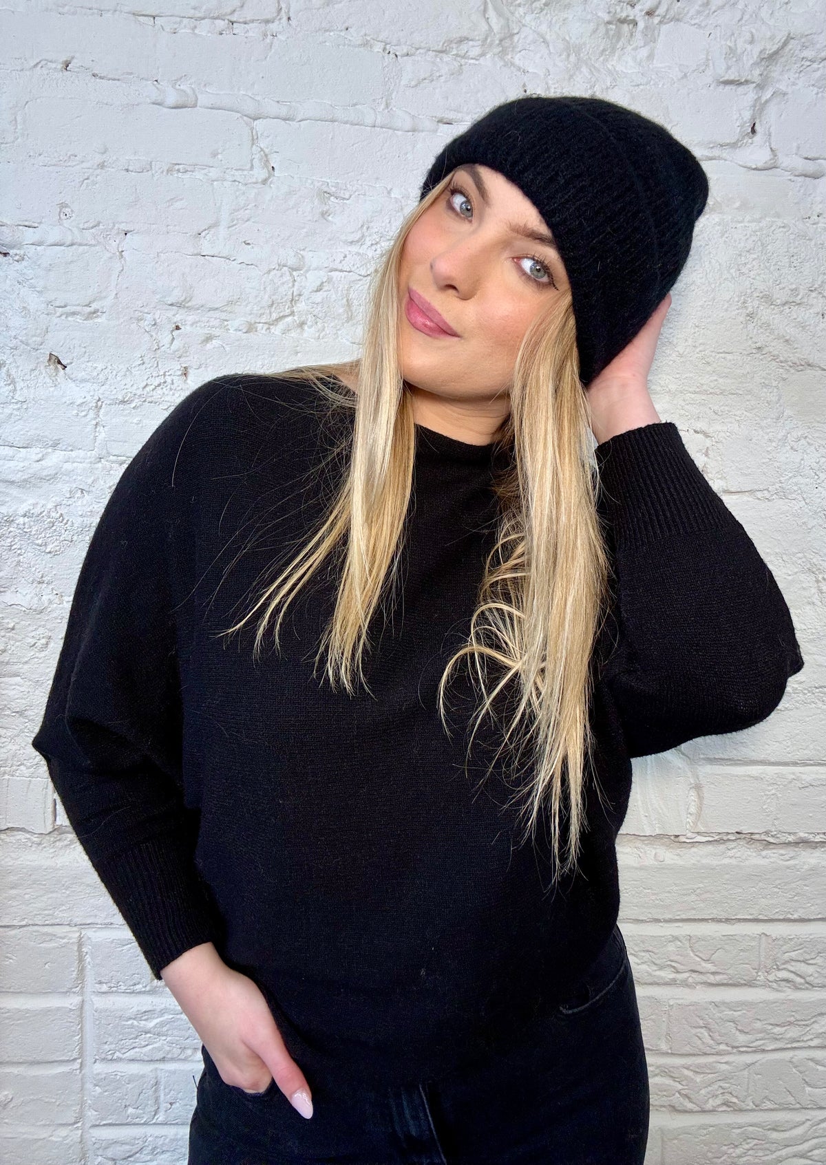 Ribbed Alpaca Mix Beanie