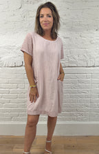 Fiorella Crochet-Trim Pocket Dress