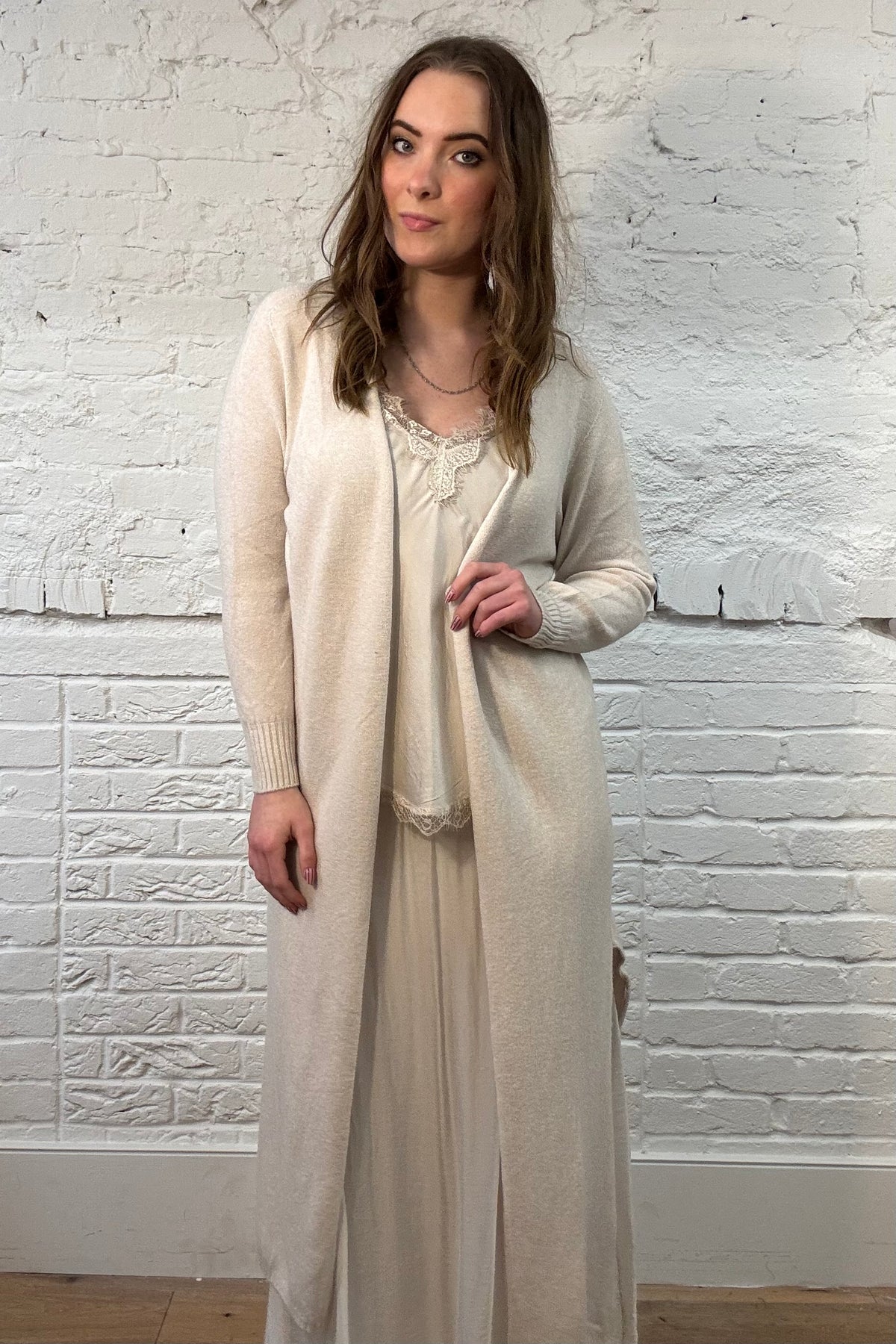 Long Side Slit Cardigan