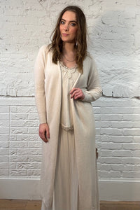 Long Side Slit Cardigan