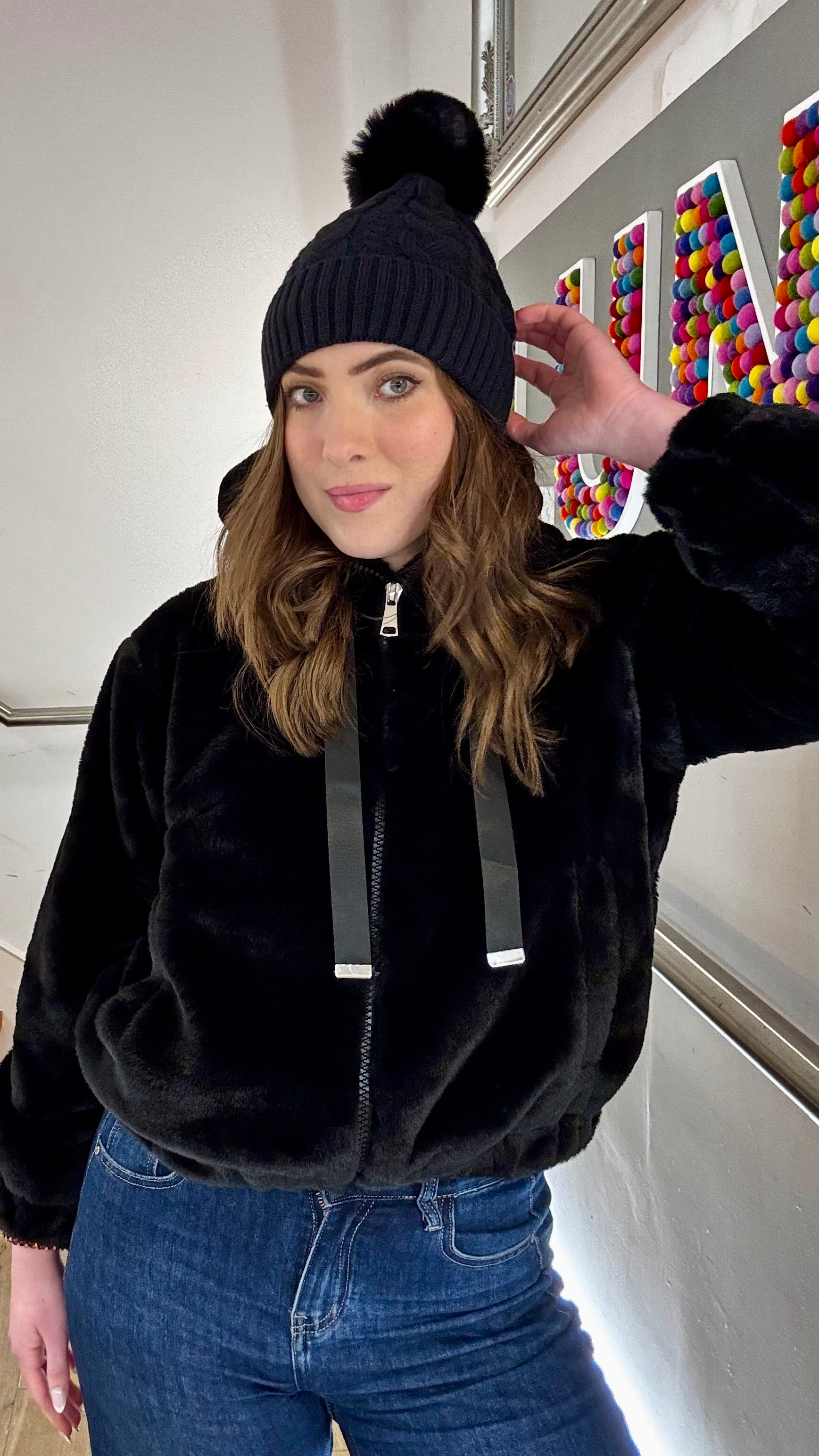 Cosy Pom-Pom Beanie