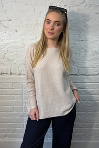 Übergroßer Rundhalspullover 