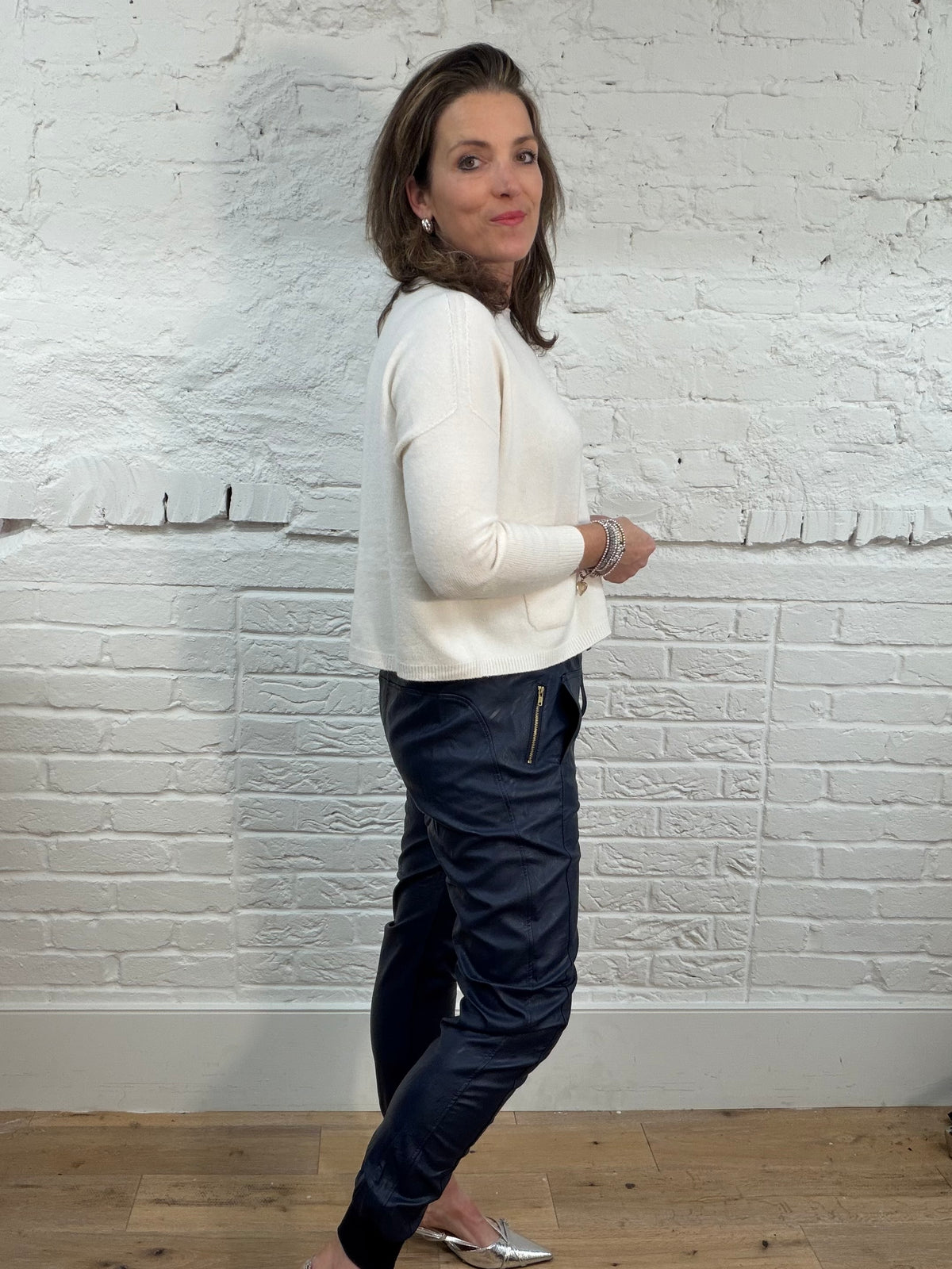 Vegan Leather Jogger