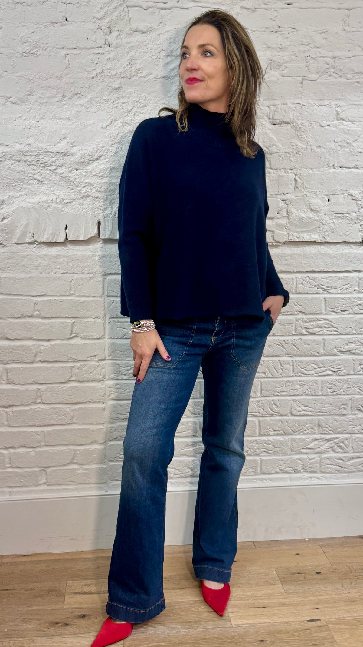 Leona Funnel Neck Jumper