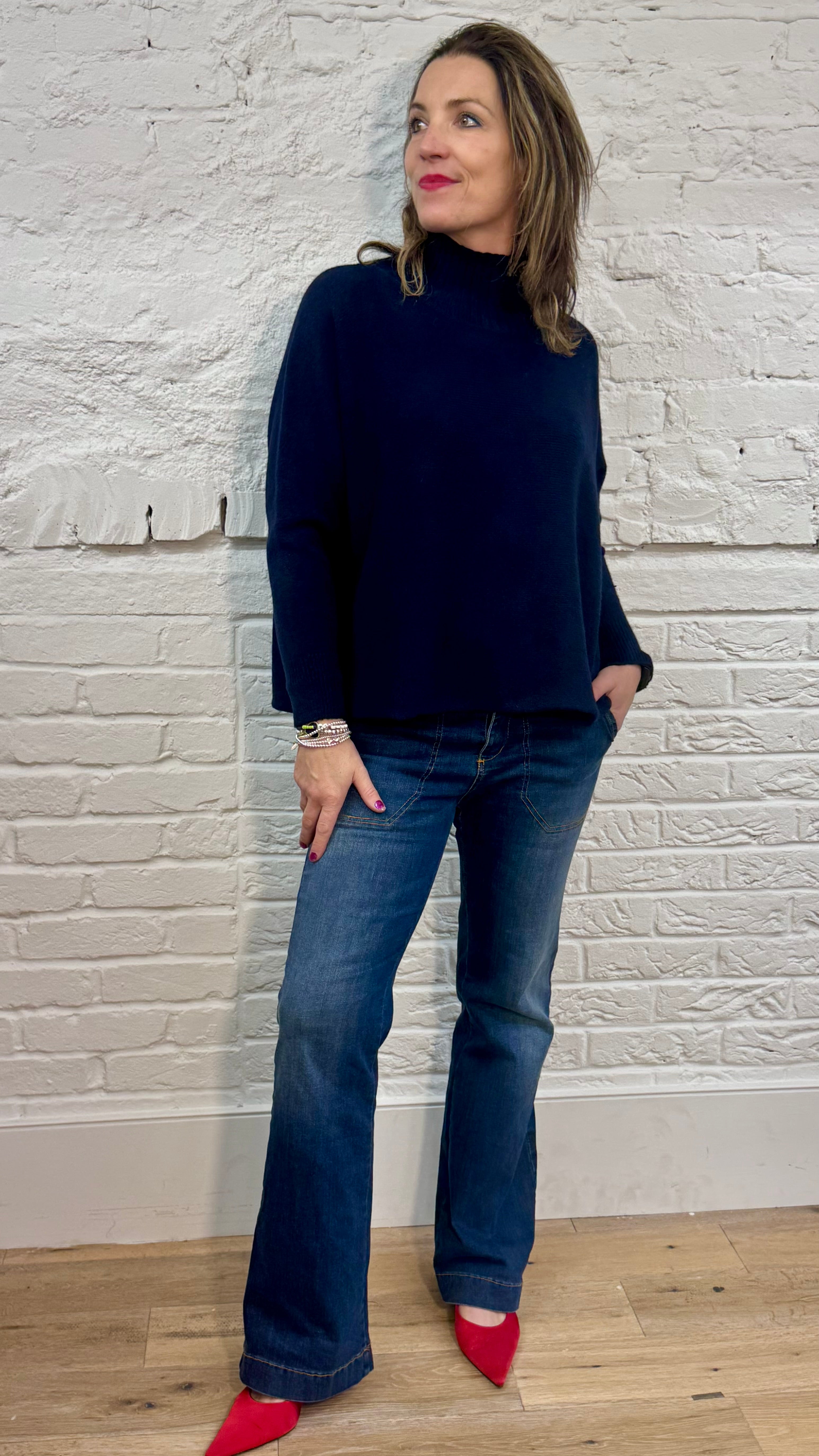 Leona Funnel Neck Jumper