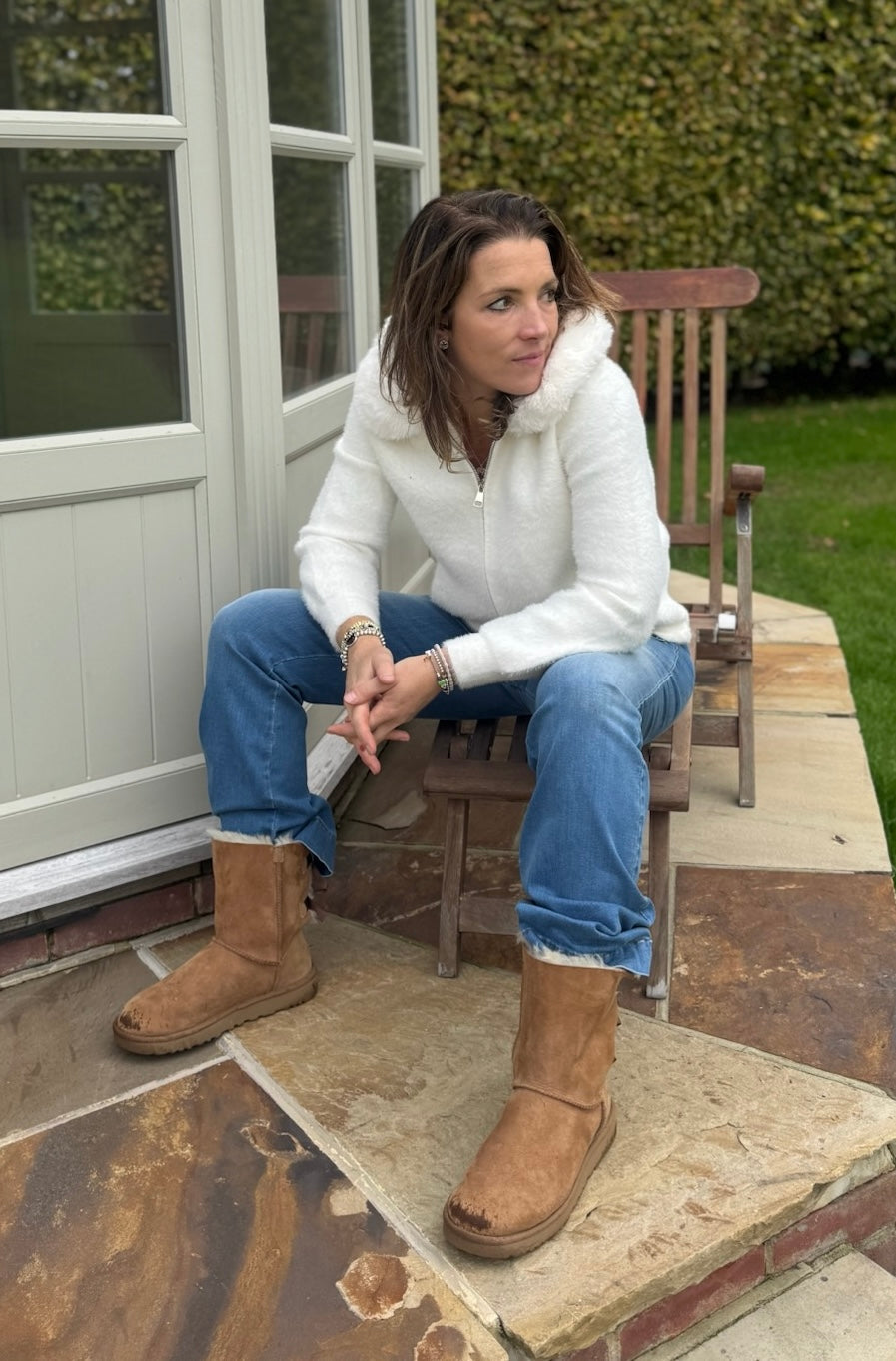 Delilah Luxe Fur Collar Jacket