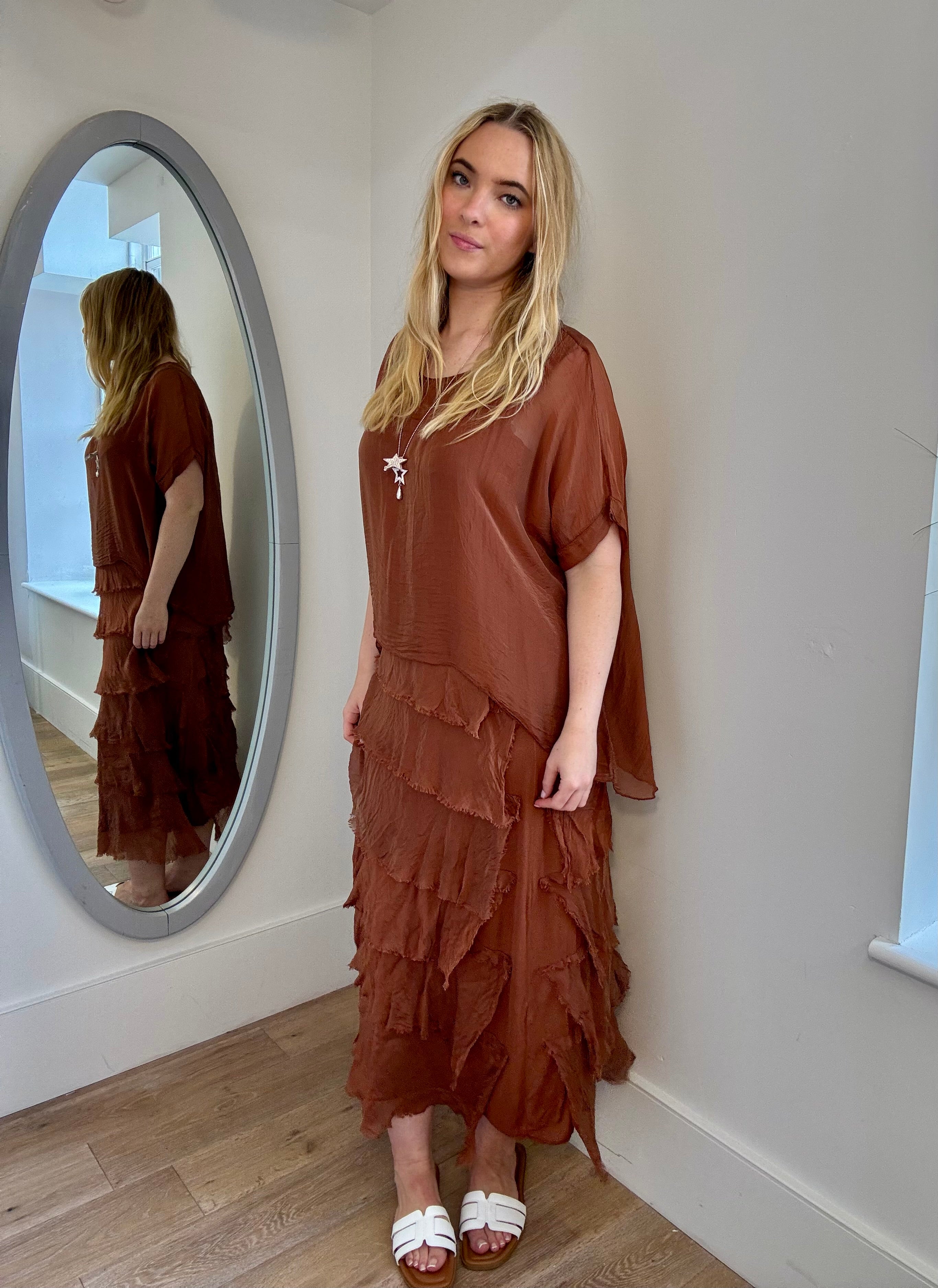 Silk Overlay Dress
