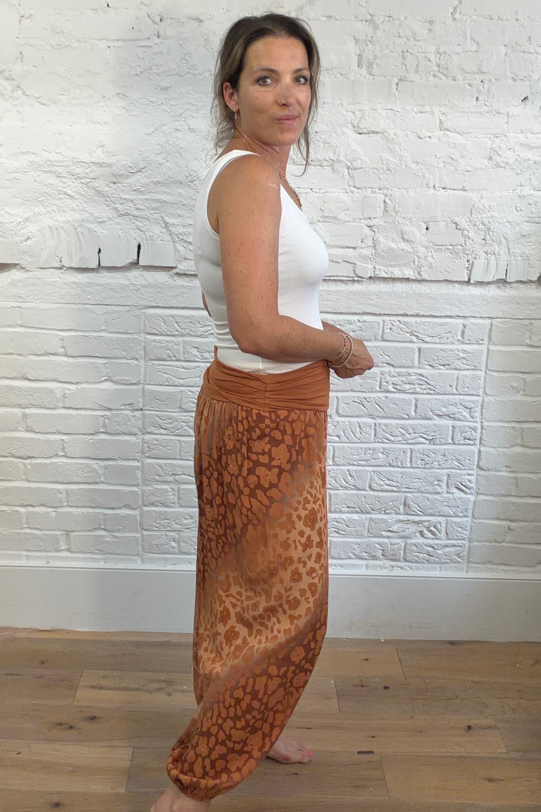 Leopard Print Hareem Trouser