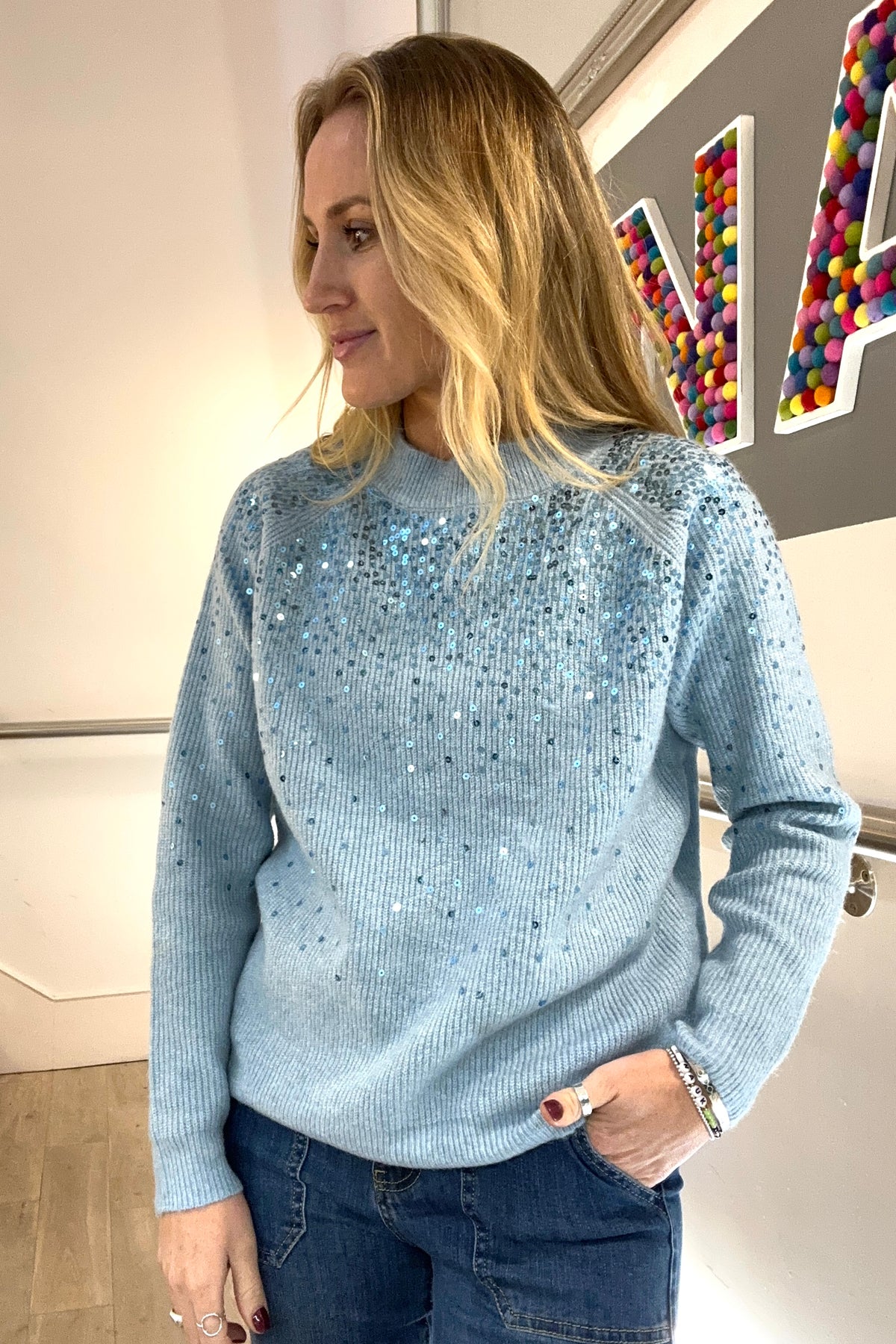 Sequin Embellished Jumper