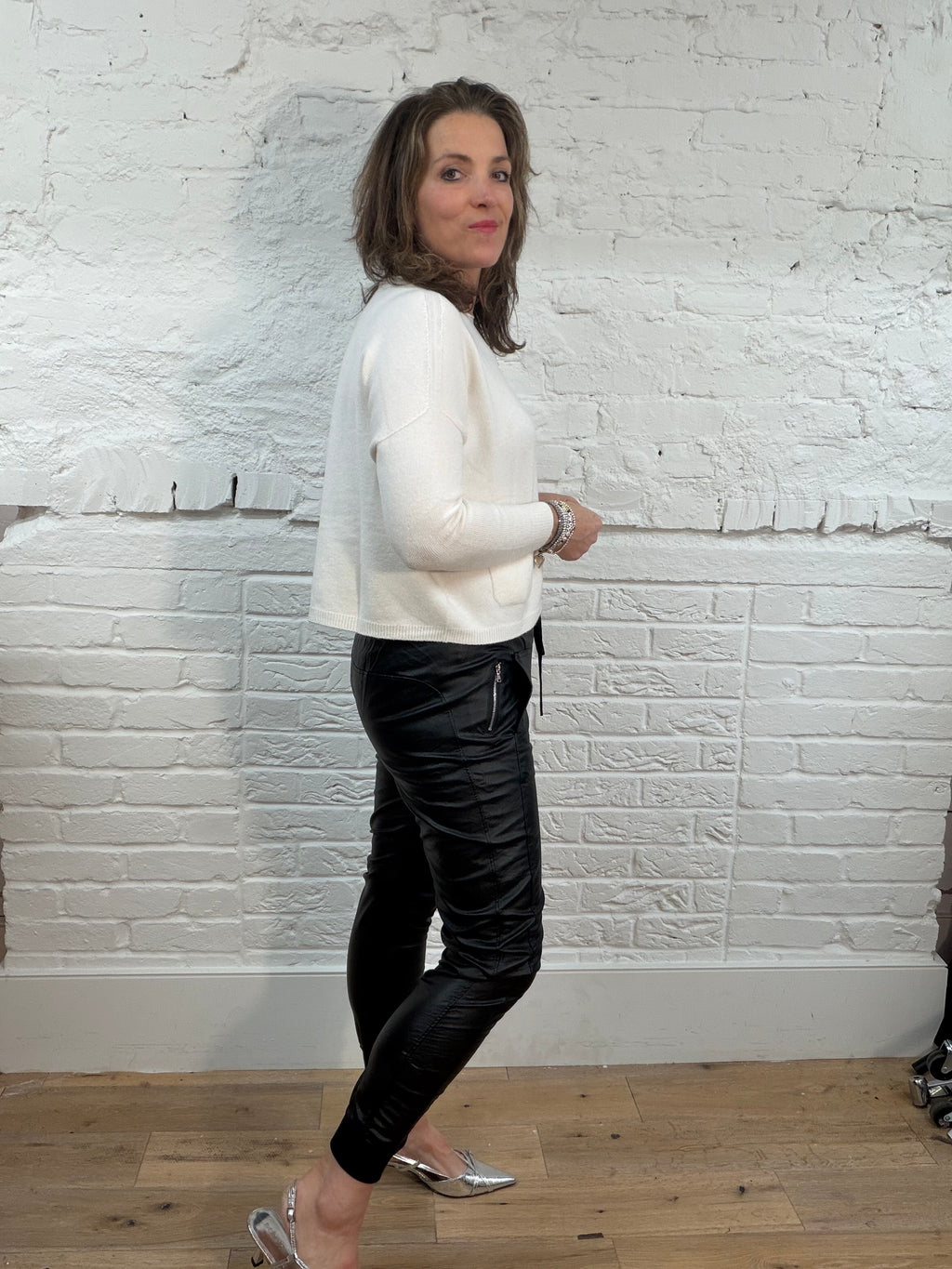 Vegan Leather Jogger
