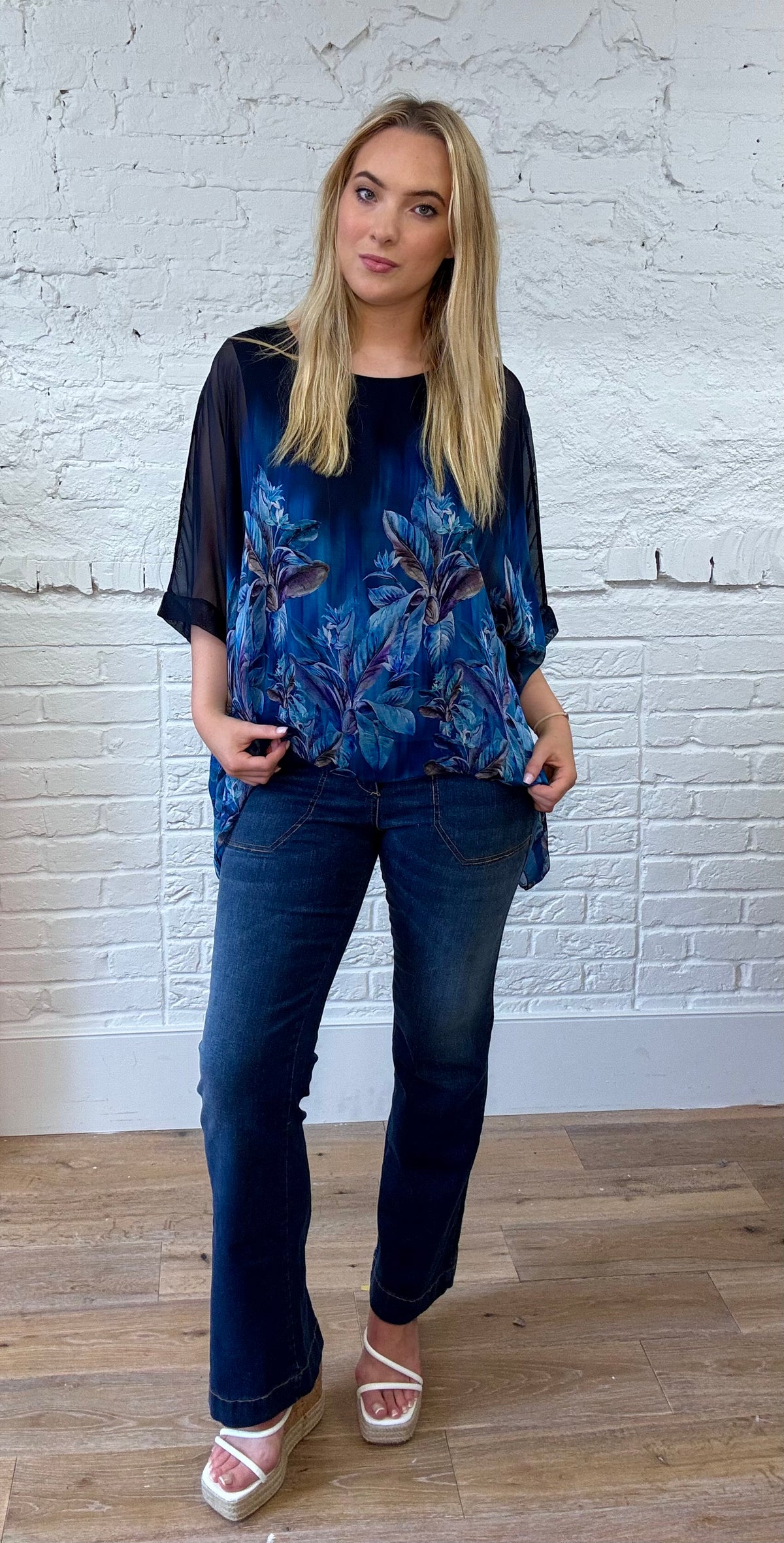 Orchid Drape Silk Top