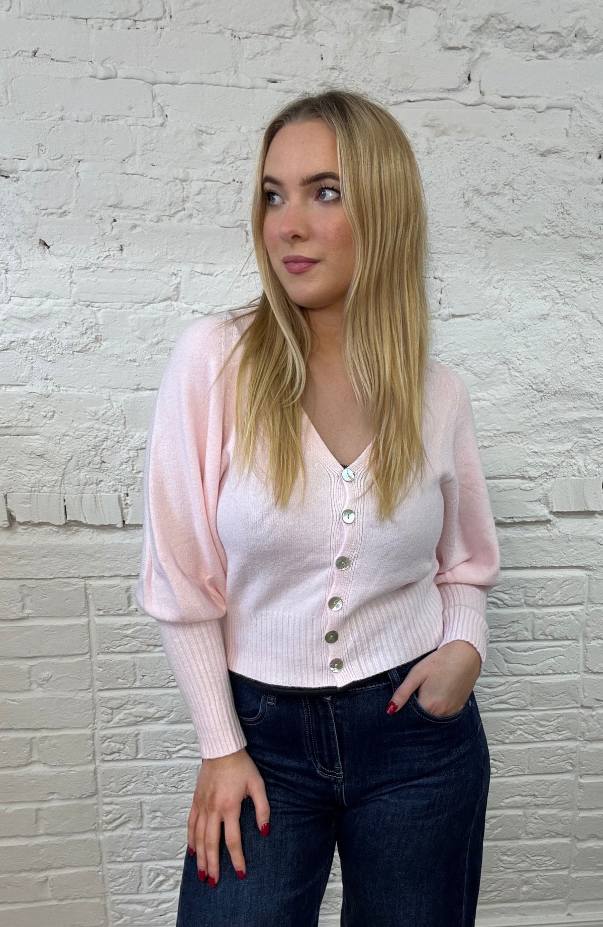 The Beatrice Balloon Sleeve Cardigan