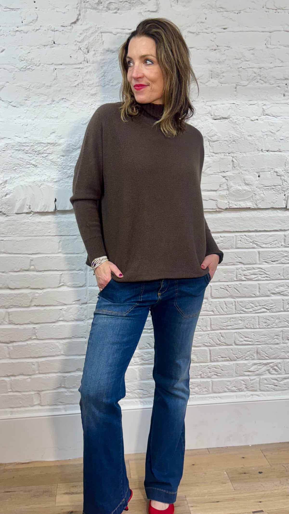 Leona Funnel Neck Jumper