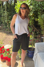 Alanna Cotton & Linen Blend Shorts