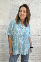 Dandelion Dream Roll-Sleeve Top