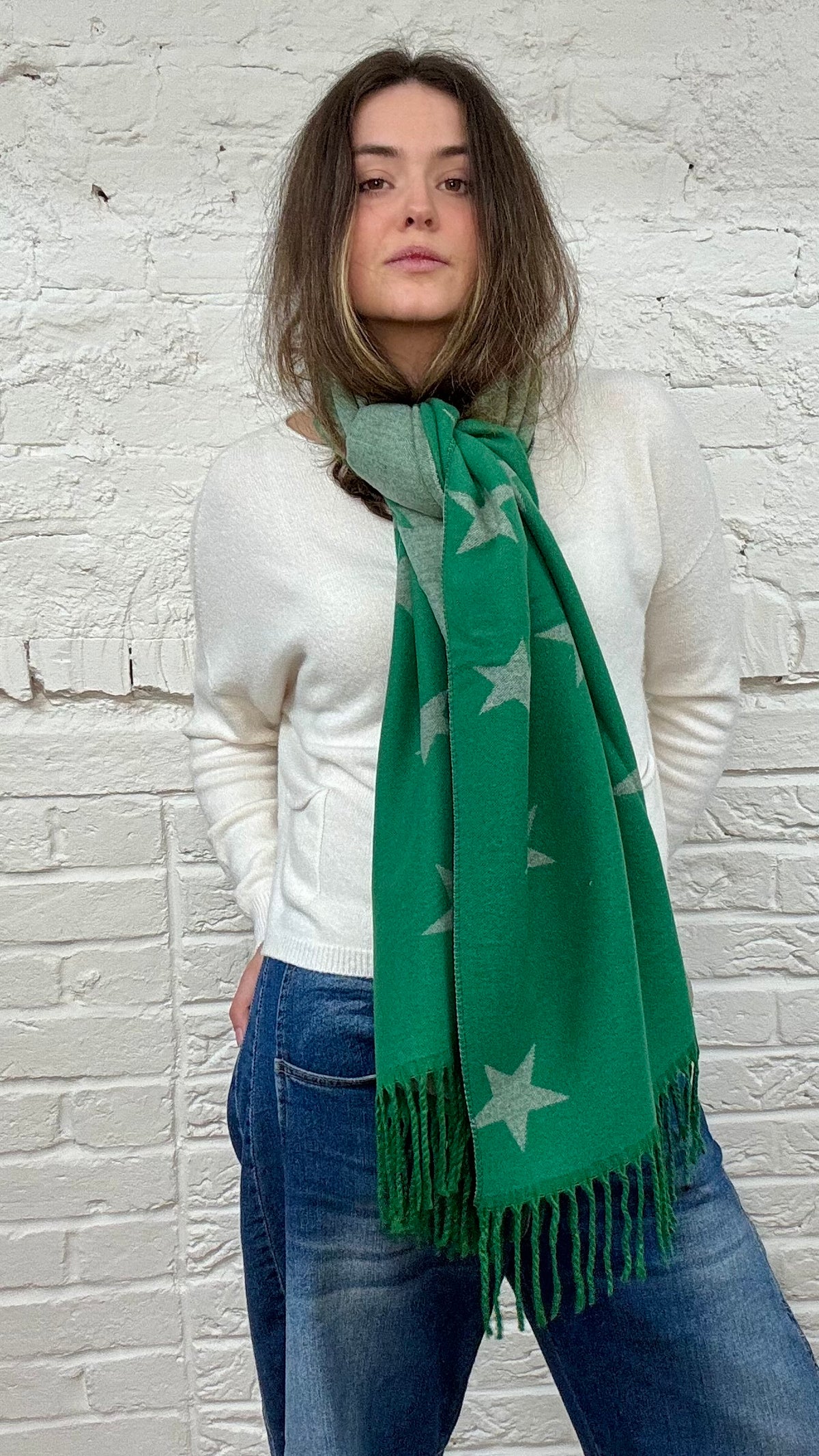 The Astrid Cashmere Mix Star Scarf