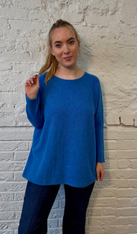 Übergroßer Rundhalspullover 