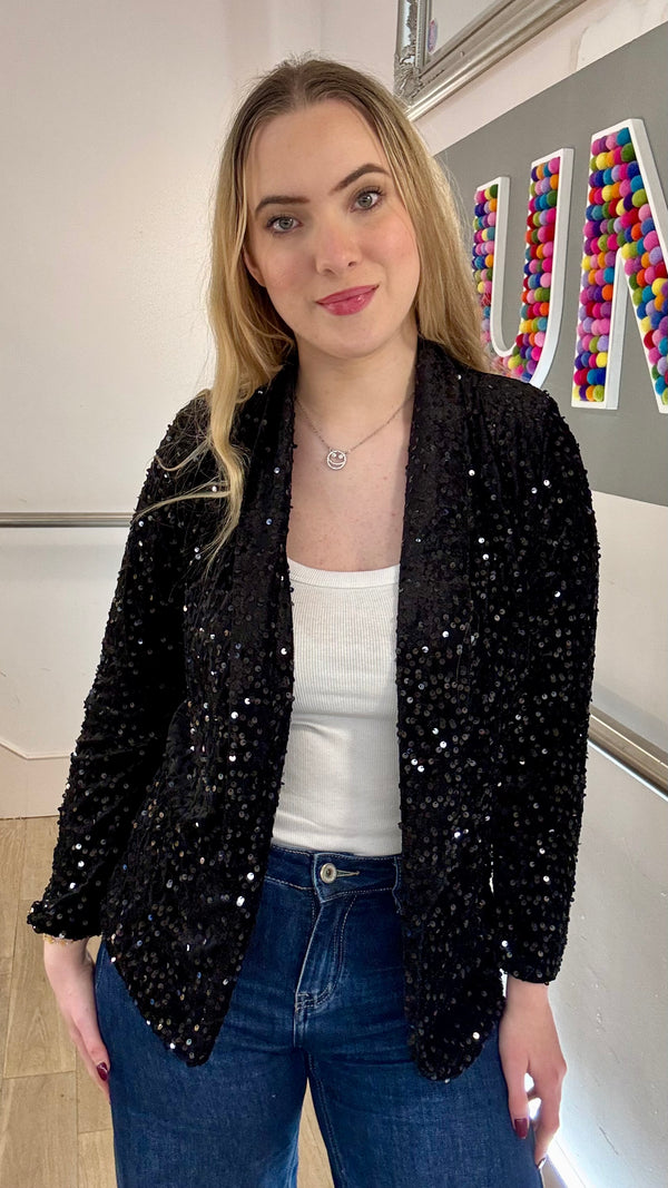 The Ariella Sequin Blazer
