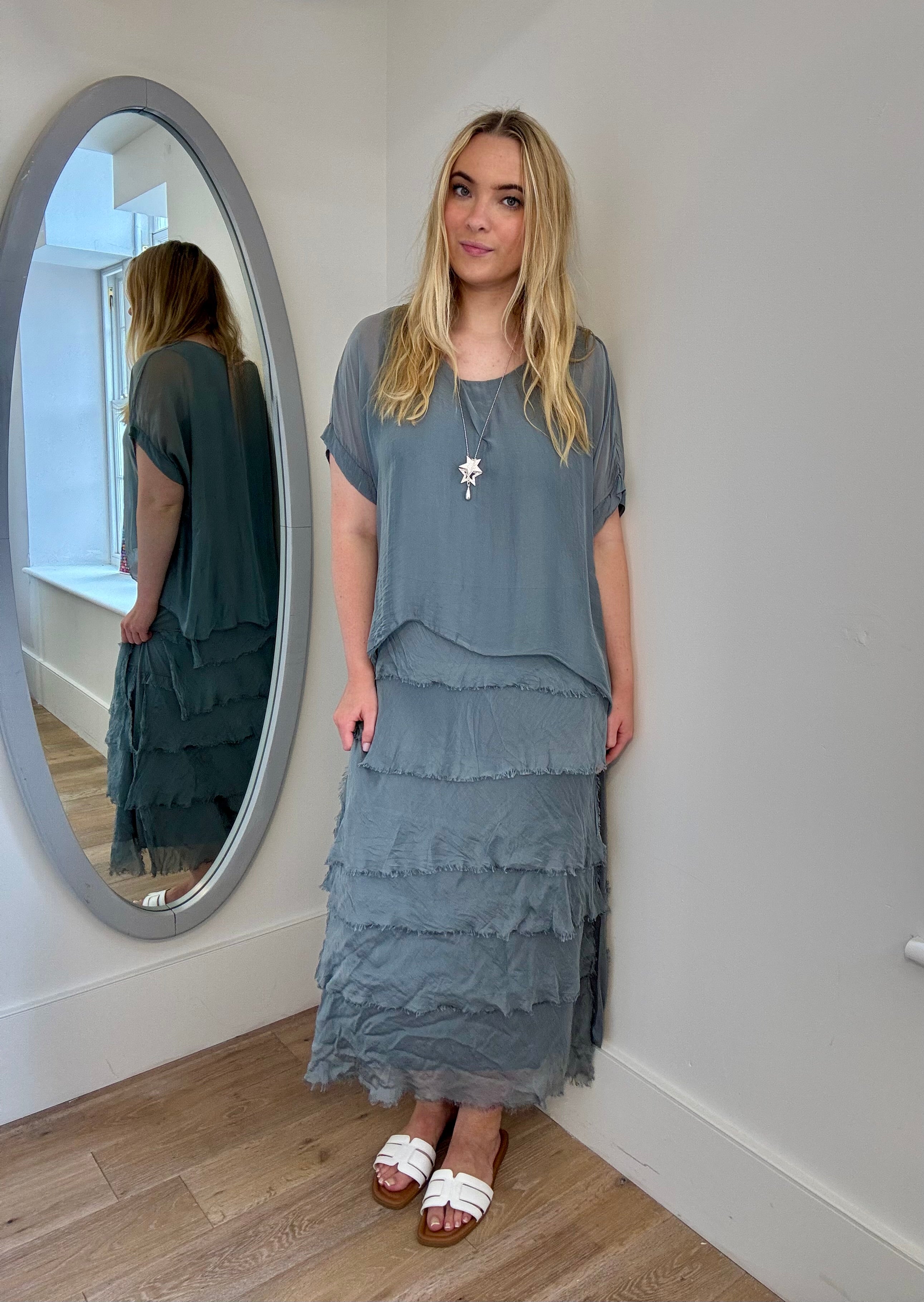 Silk Overlay Dress