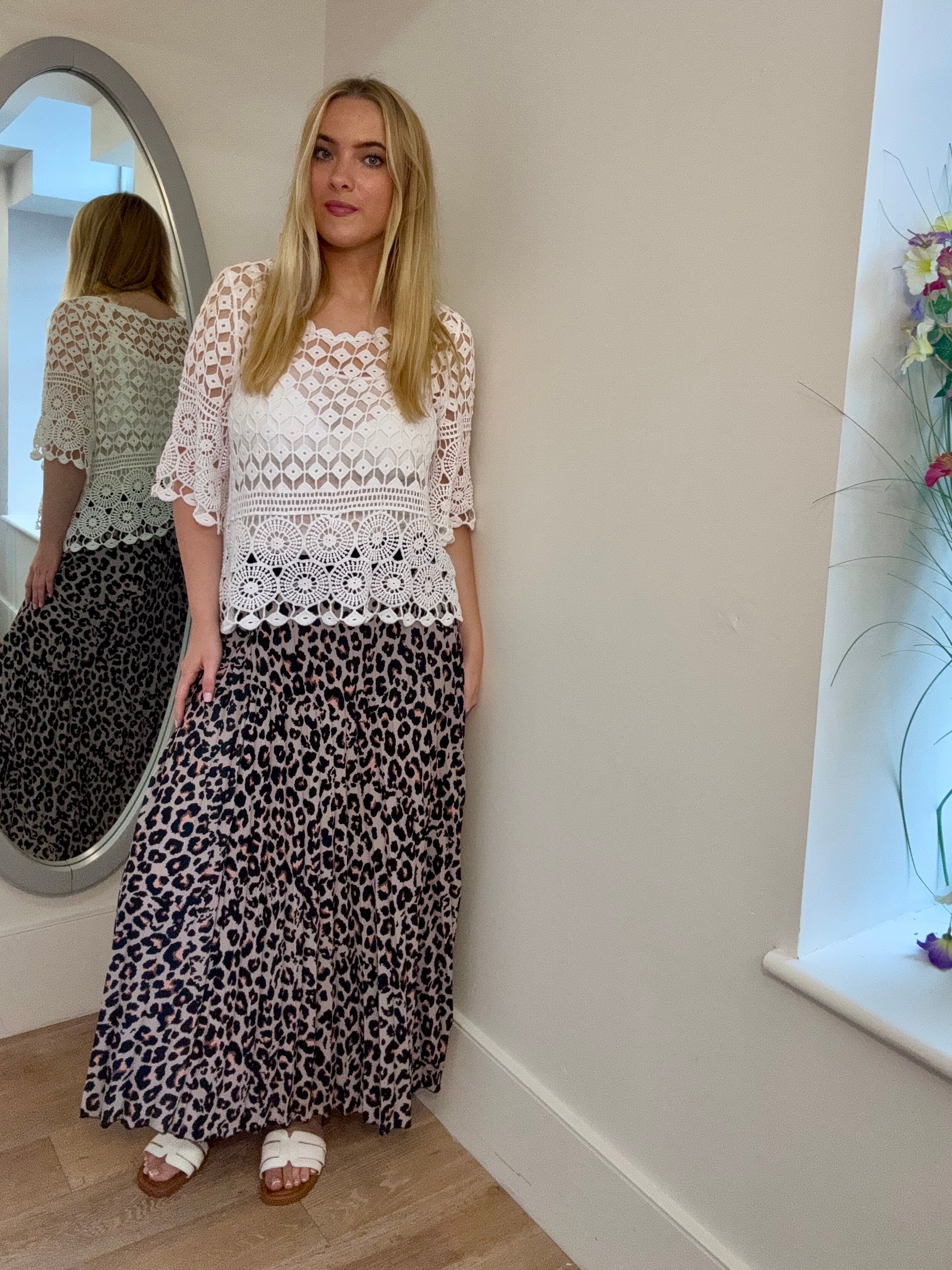 Animal Print Skirt