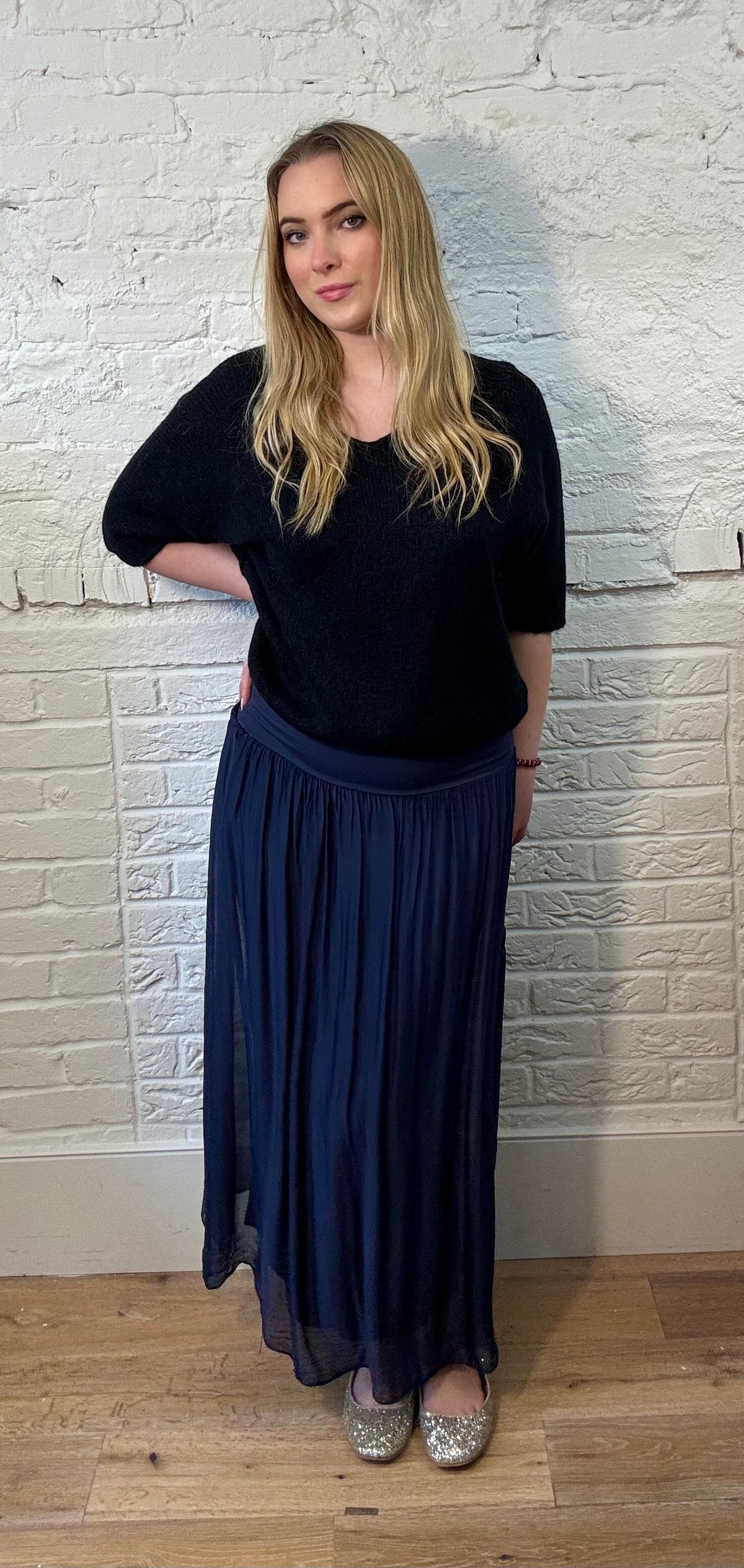 Silk Overlay Skirt (OS 8-16)