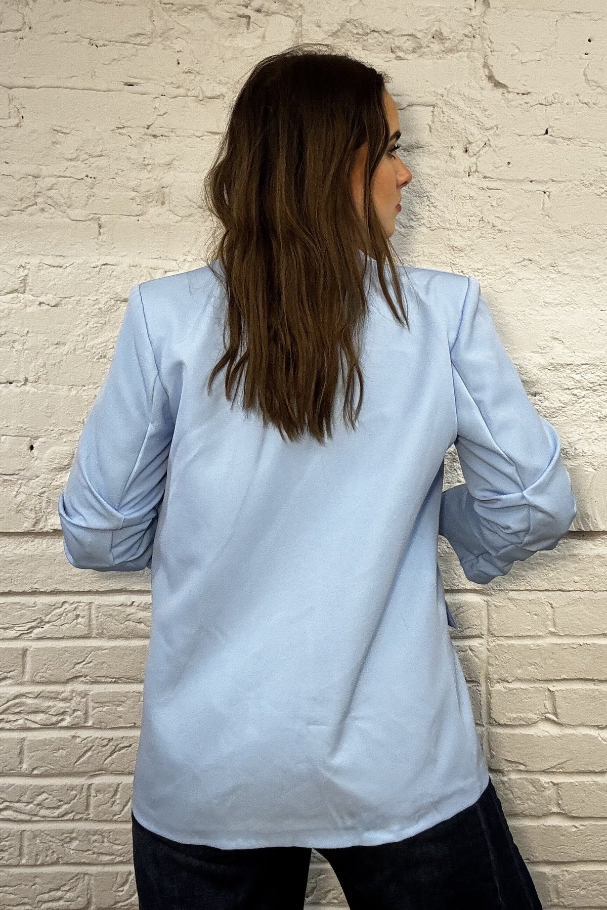 Caitlin Ruched Sleeve Jacket