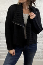 Benedetta Zip Collar Cardigan