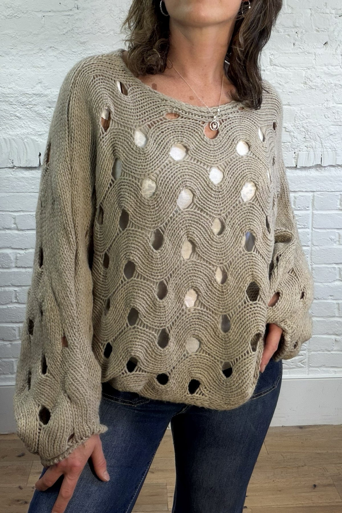 Grazia Open Knit Jumper