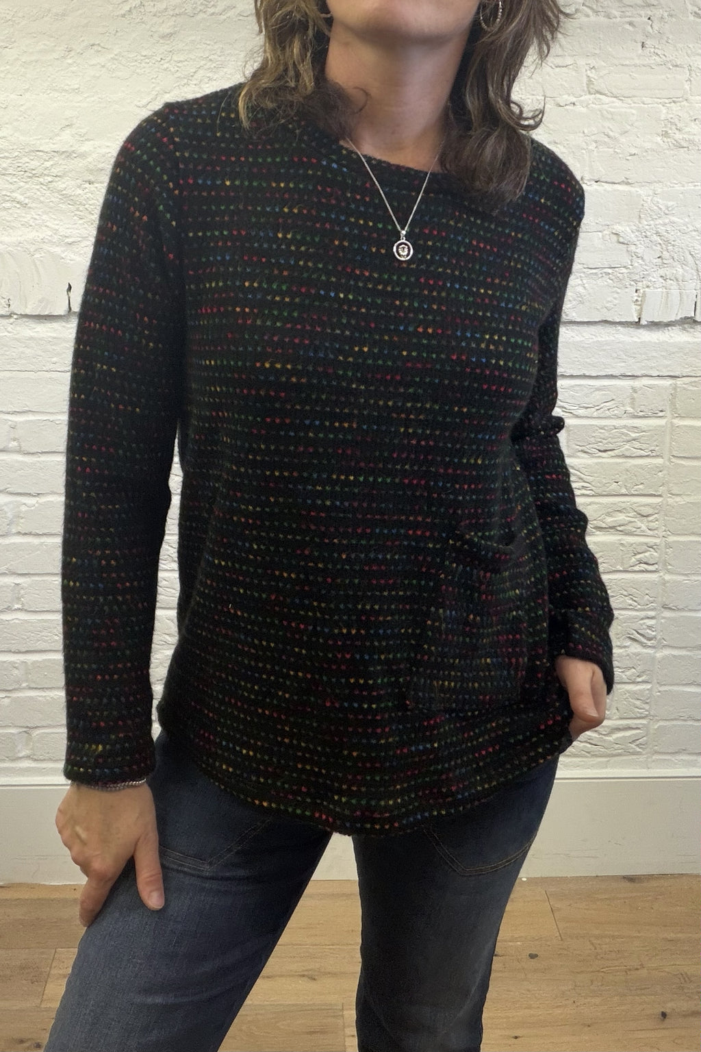 Fleck Top With Pocket