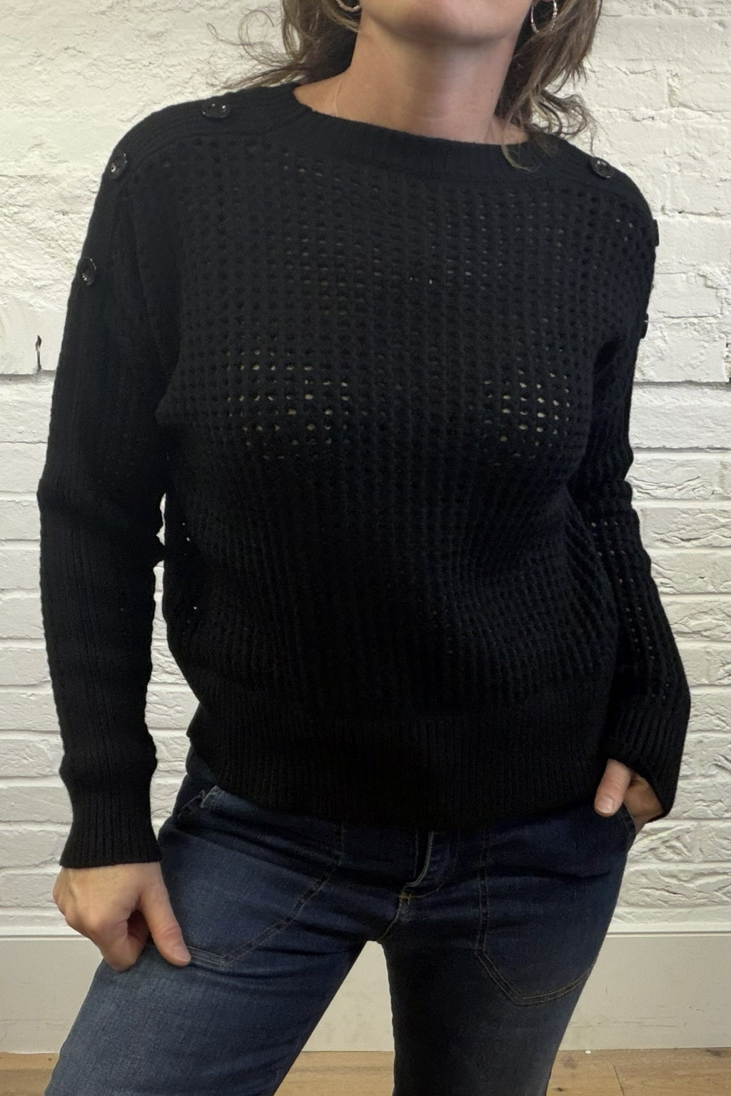 Lorita Button Detail Knit Jumper
