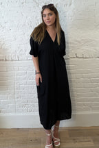 Aziza Crinkle Kaftan Dress