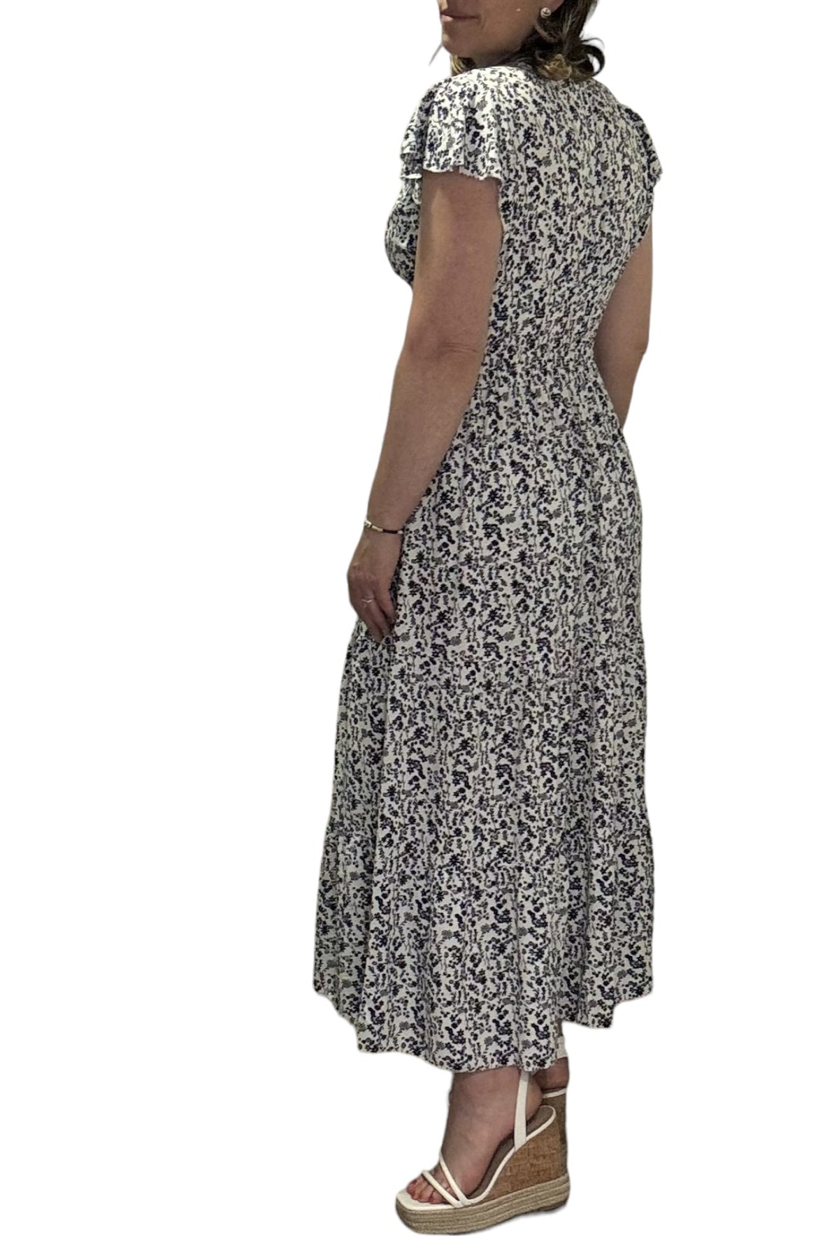 Floral Button Maxi Dress