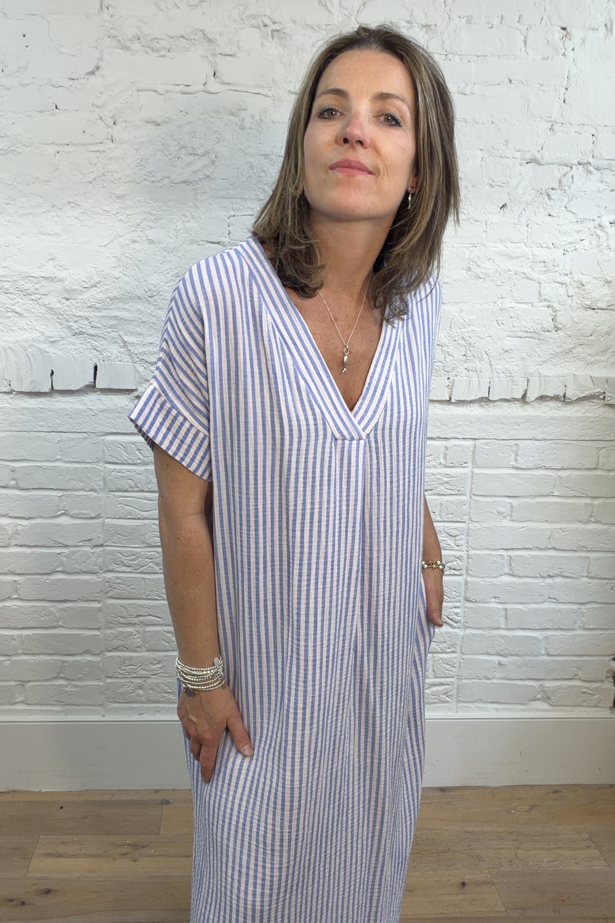 The Antonella Stripe Dress