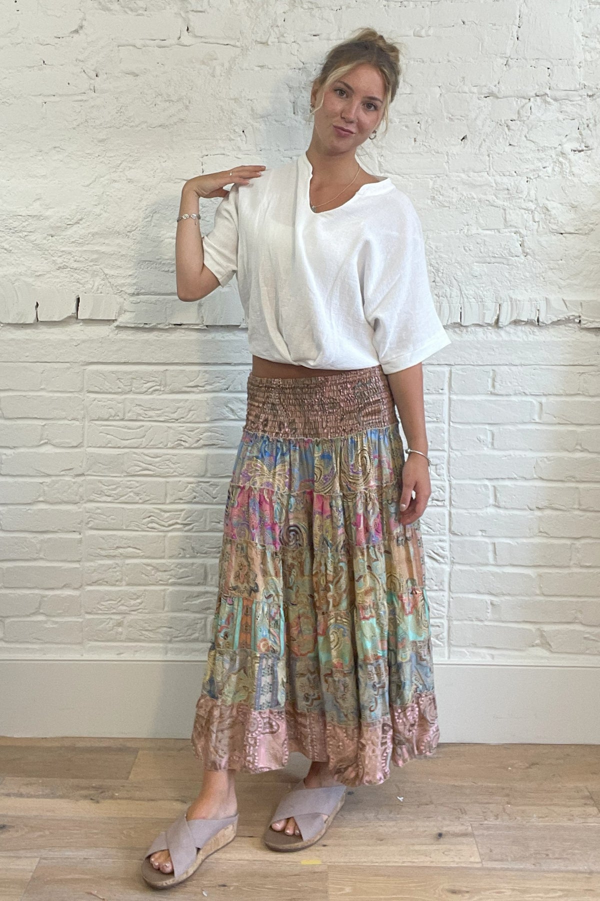 Boho Patchwork Skirt