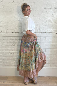Boho Patchwork Skirt