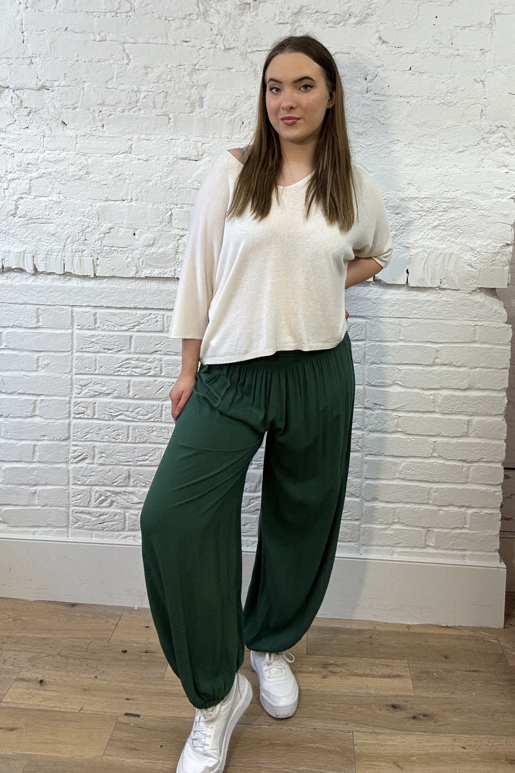Pantalones harén clásicos (10-20)