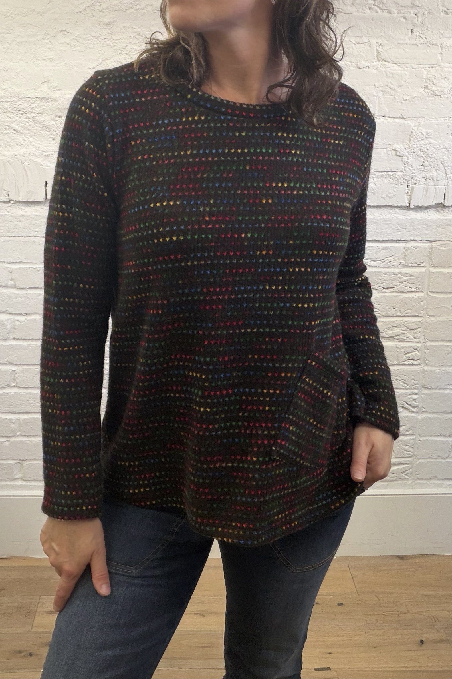 Fleck Top With Pocket