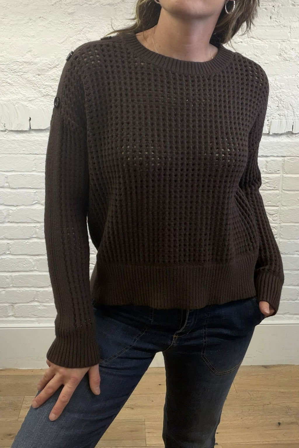 Lorita Button Detail Knit Jumper