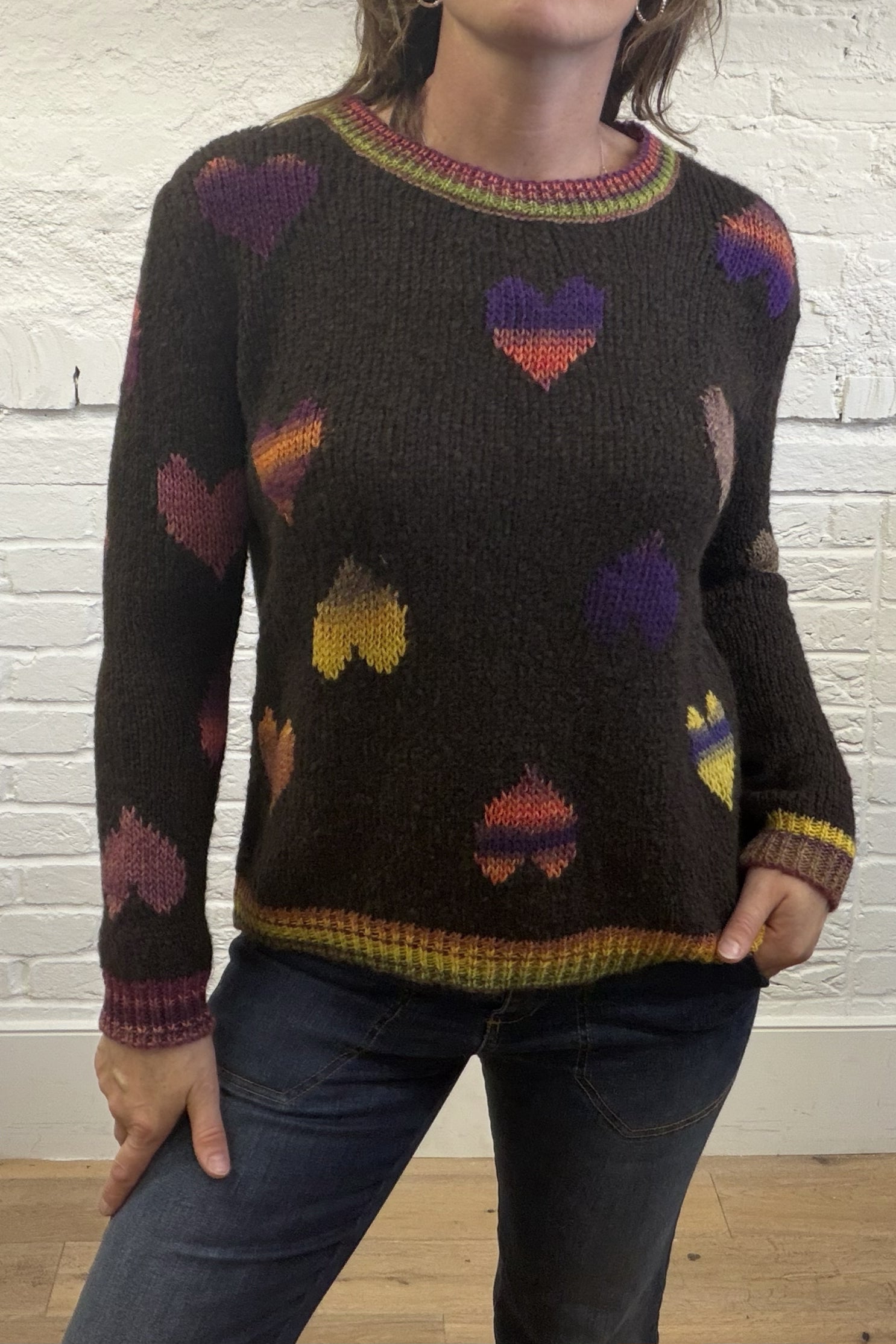 Caterina Heart Knit Jumper