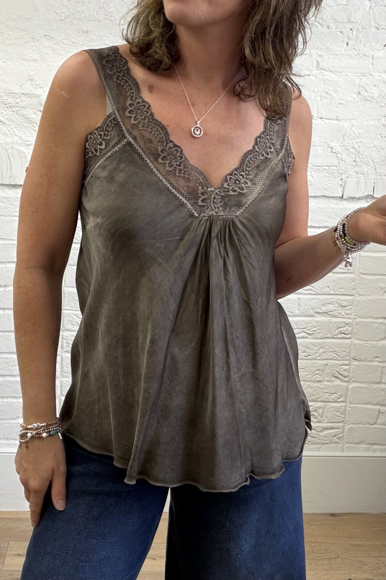 The Reese Lace Trim Cami