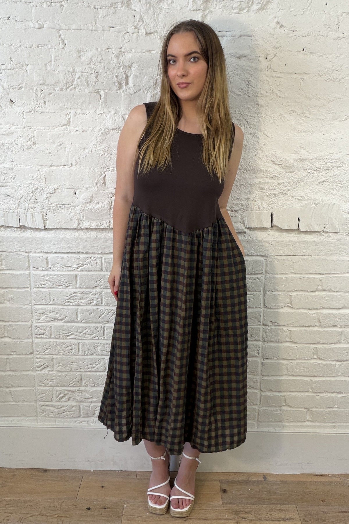 Paige Checked Dress