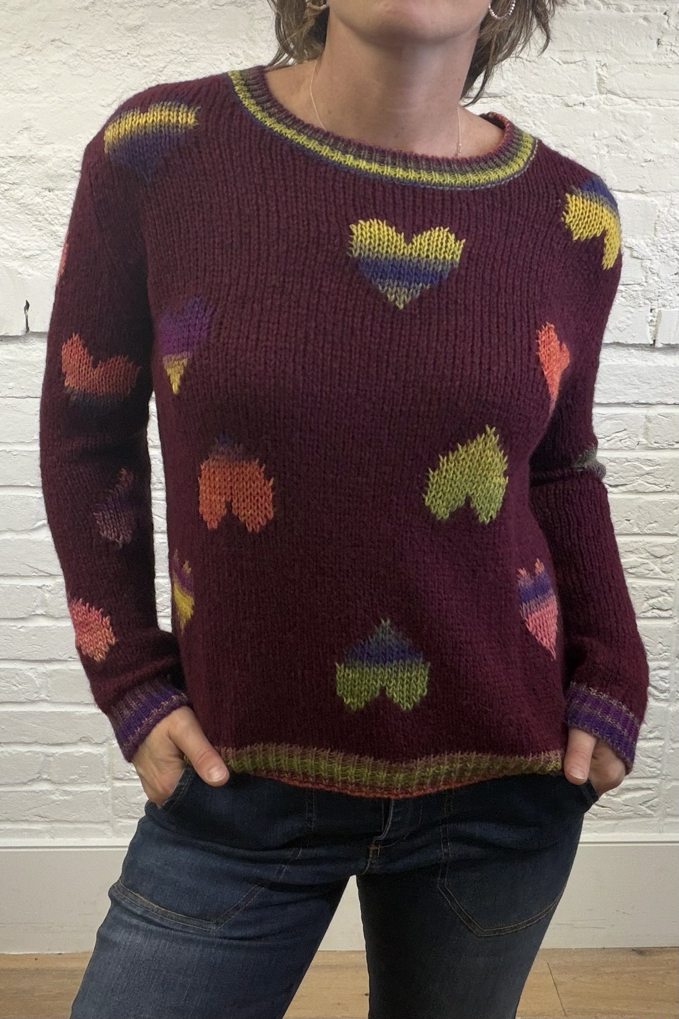 Caterina Heart Knit Jumper