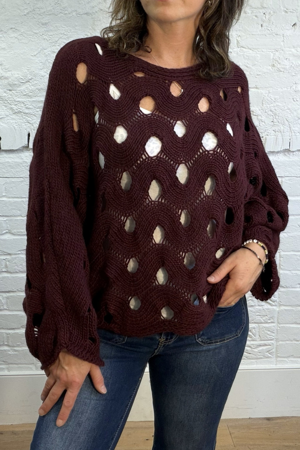 Grazia Open Knit Jumper