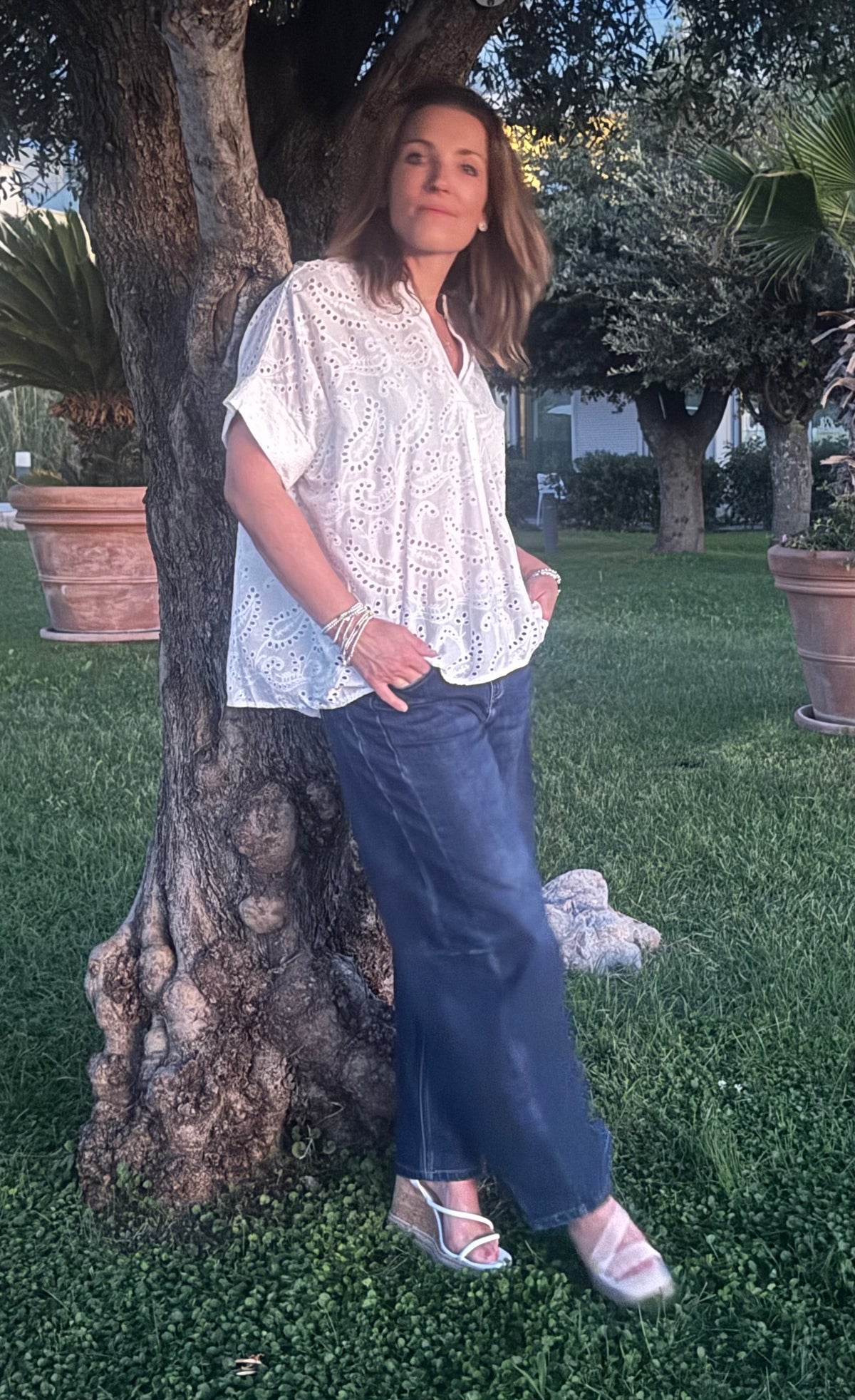 Calypso Broderie Blouse