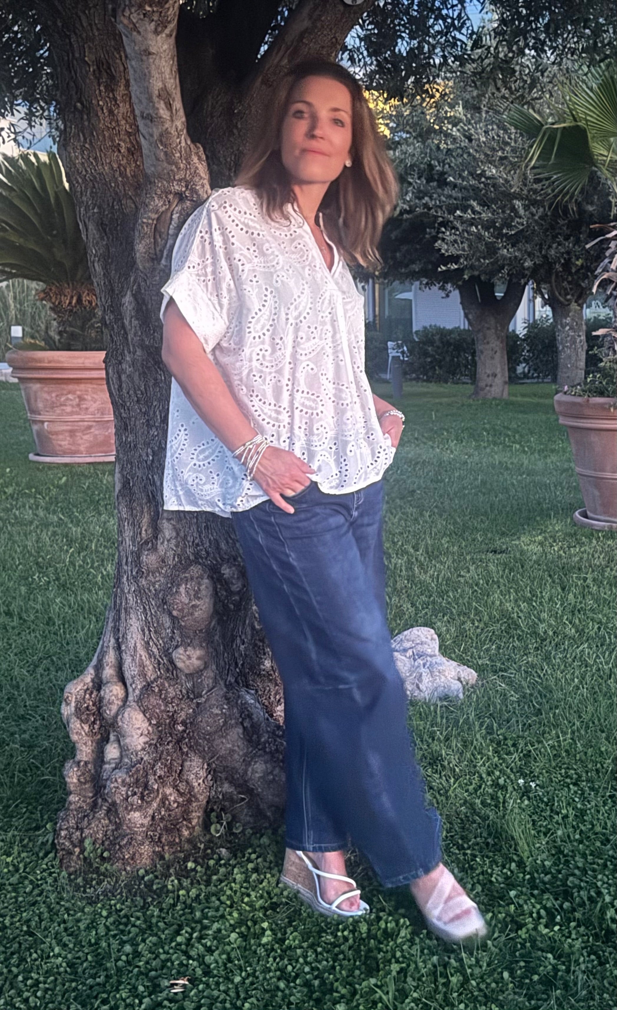 Calypso Broderie Blouse