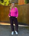 Short Two Pocket Round Neck