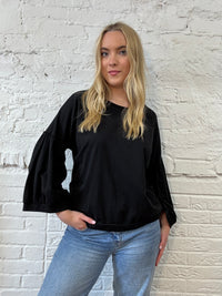 Suzy D Balloon Sleeve Sweatshirt