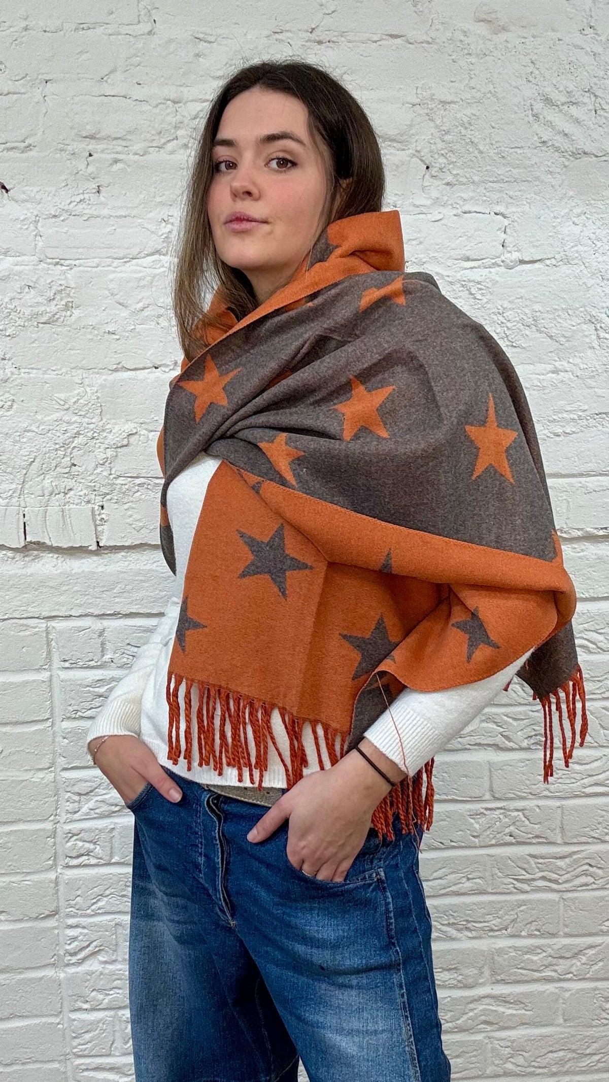 The Astrid Cashmere Mix Star Scarf