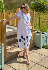 Stripe Me Dotted Dress