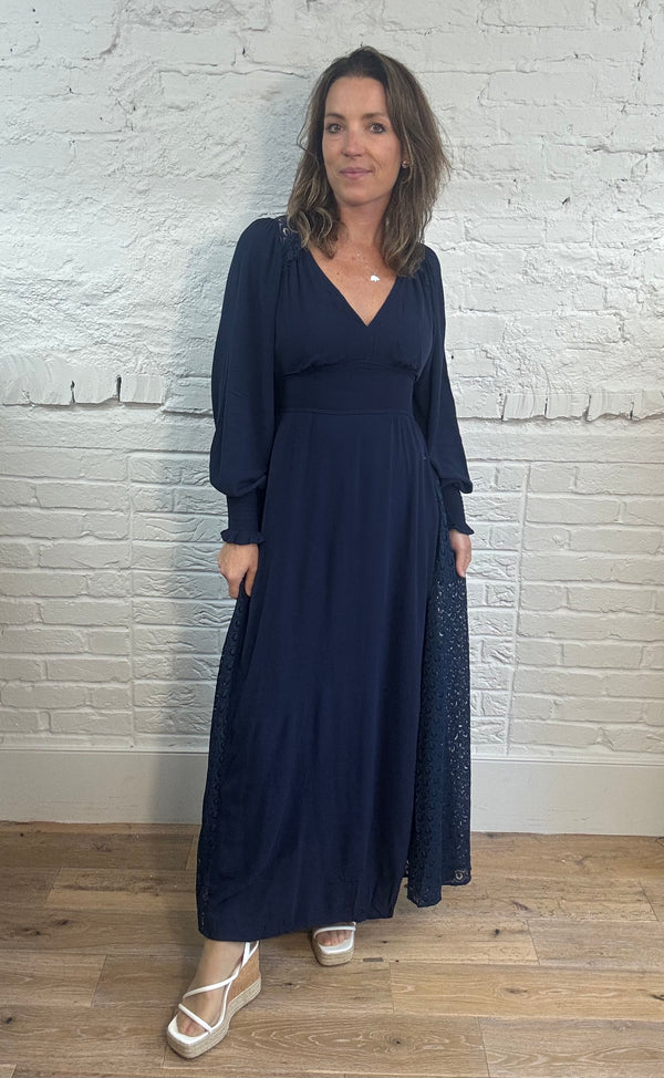 Juliette Lace Panel Maxi Dress